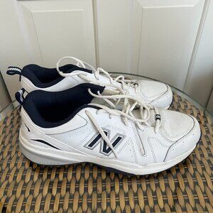 White Navy New Balance Sneakers Mens 13